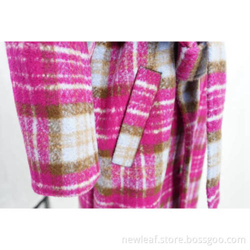Tweeds 420G Lining Ladies Buttoned Coat with belt